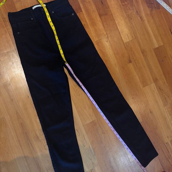 Abercrombie & Fitch High Ultra High Rise Jeans in no fade Black sz 28 / 6 womens - Picture 7 of 10